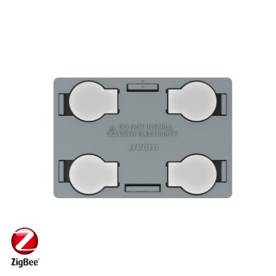 Modul intrerupator cvadruplu cu touch Livolo, protocol ZigBee, standard Italian