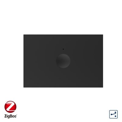 Modul intrerupator simplu cap scara / cruce cu touch Livolo, standard Italian, protocol ZigBee, Serie noua culoare neagra