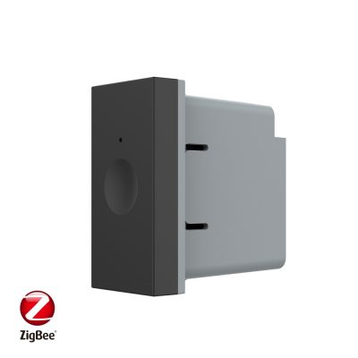 Modul intrerupator simplu cu touch Livolo 1M, protocol ZigBee, standard Italian, Serie noua culoare neagra