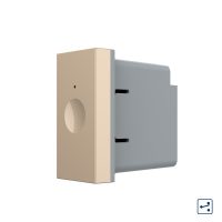 Modul intrerupator simplu cap scara / cruce cu touch Livolo 1M standard Italian, Serie noua culoare aurie