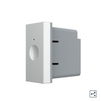 Modul intrerupator simplu cap scara / cruce cu touch Livolo 1M standard Italian, Serie noua culoare gri