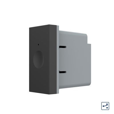 Modul intrerupator simplu cap scara / cruce cu touch Livolo 1M standard Italian, Serie noua culoare neagra