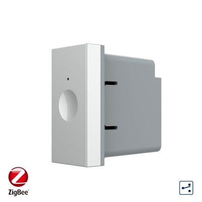 Modul intrerupator simplu cap scara / cruce cu touch Livolo 1M standard Italian, protocol ZigBee, Serie noua culoare gri