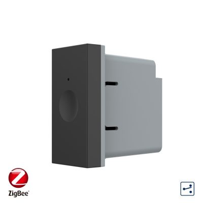 Modul intrerupator simplu cap scara / cruce cu touch Livolo 1M standard Italian, protocol ZigBee, Serie noua culoare neagra