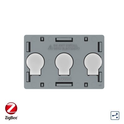 Modul intrerupator triplu cap scara / cruce cu touch Livolo, protocol ZigBee, standard Italian