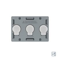 Modul intrerupator triplu cap scara / cruce cu touch Livolo standard Italian