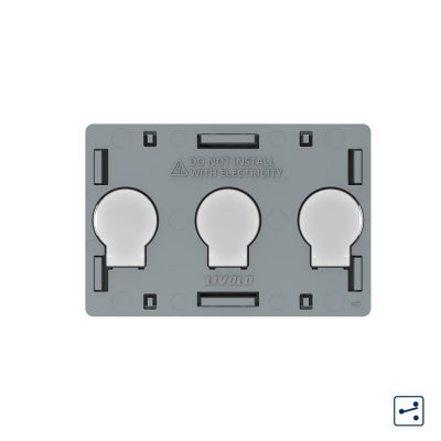 Modul intrerupator triplu cap scara / cruce cu touch Livolo standard Italian