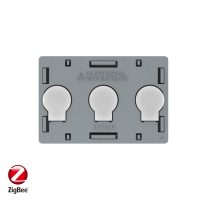 Modul intrerupator triplu cu touch Livolo, protocol ZigBee, standard Italian