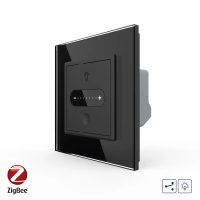 Intrerupator Simplu Cap Scara / Cruce cu Variator Livolo cu Rama din Sticla, ZigBee – Serie Noua