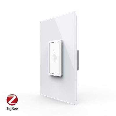 Intrerupator Simplu cu Touch Livolo cu Rama Din Sticla 1M, Zigbee – Serie Noua