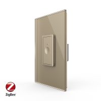 Intrerupator Simplu cu Touch Livolo cu Rama Din Sticla 1M, Zigbee – Serie Noua