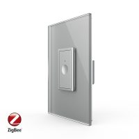 Intrerupator Simplu cu Touch Livolo cu Rama Din Sticla 1M, Zigbee – Serie Noua