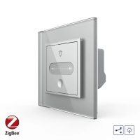 Intrerupator Simplu Cap Scara / Cruce cu Variator Livolo cu Rama din Sticla, ZigBee – Serie Noua