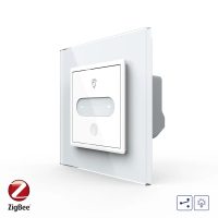 Intrerupator Simplu Cap Scara / Cruce cu Variator Livolo cu Rama din Sticla, ZigBee – Serie Noua