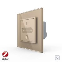 Intrerupator Simplu cu Variator Livolo cu Rama din Sticla, ZigBee – Serie Noua