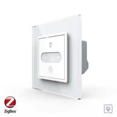 Intrerupator Simplu cu Variator Livolo cu Rama din Sticla, ZigBee – Serie Noua