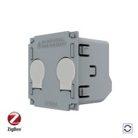 Modul Intrerupator Dublu cu Reset si Contact Uscat Livolo, ZigBee – Serie Noua