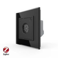 Senzor Control Sunet si Lumini Livolo cu Rama din Sticla, Protocol Zigbee culoare neagra