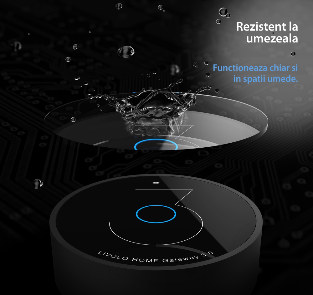 Hub Livolo cu Protocol ZigBee 3.0, Control aplicatie & Wi-Fi, Model 2022