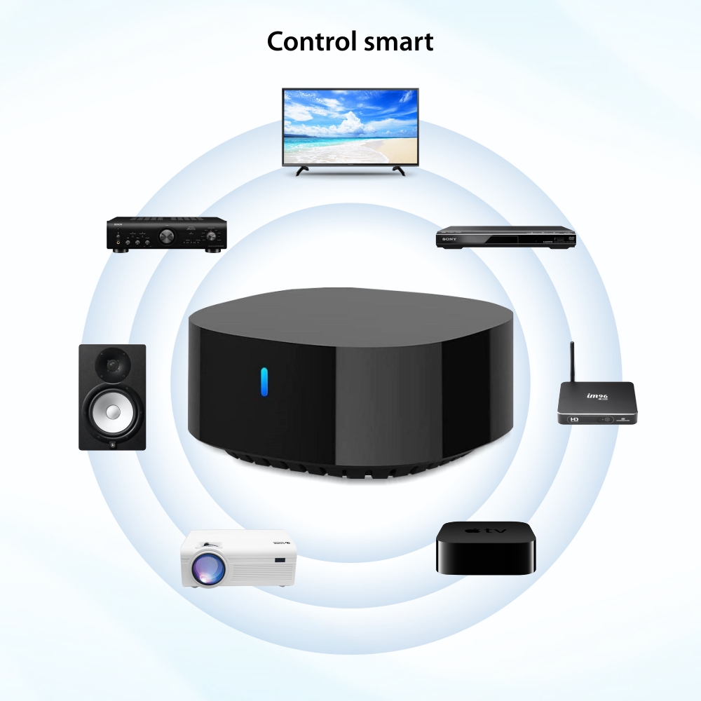 Telecomanda universala IR Broadlink TV Mate, Integrare Alexa, Google Assistant & IFTTT, Aplicatie, Distanta 8 metri