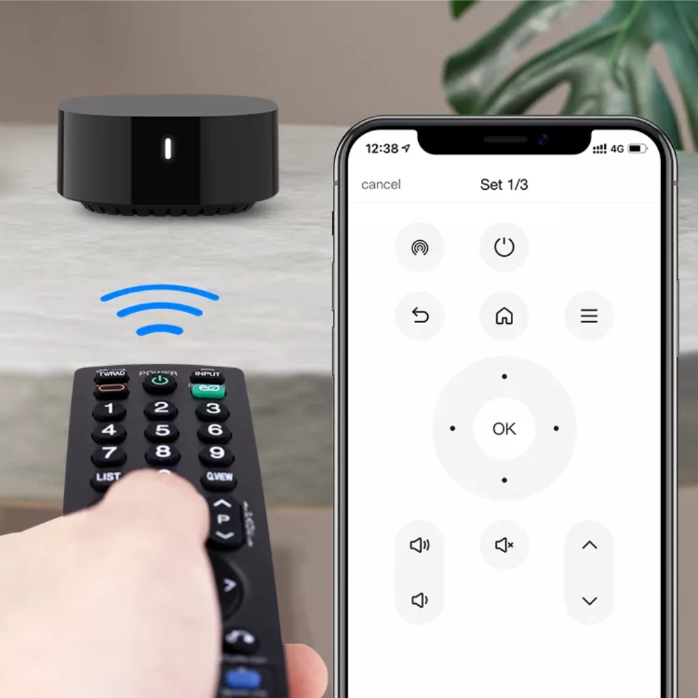 Telecomanda universala IR Broadlink TV Mate, Integrare Alexa, Google Assistant & IFTTT, Aplicatie, Distanta 8 metri