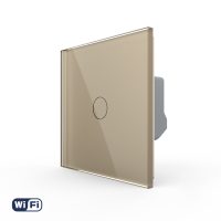 Intrerupator Simplu Wi-Fi LIVOLO cu Touch – Serie Noua culoare aurie