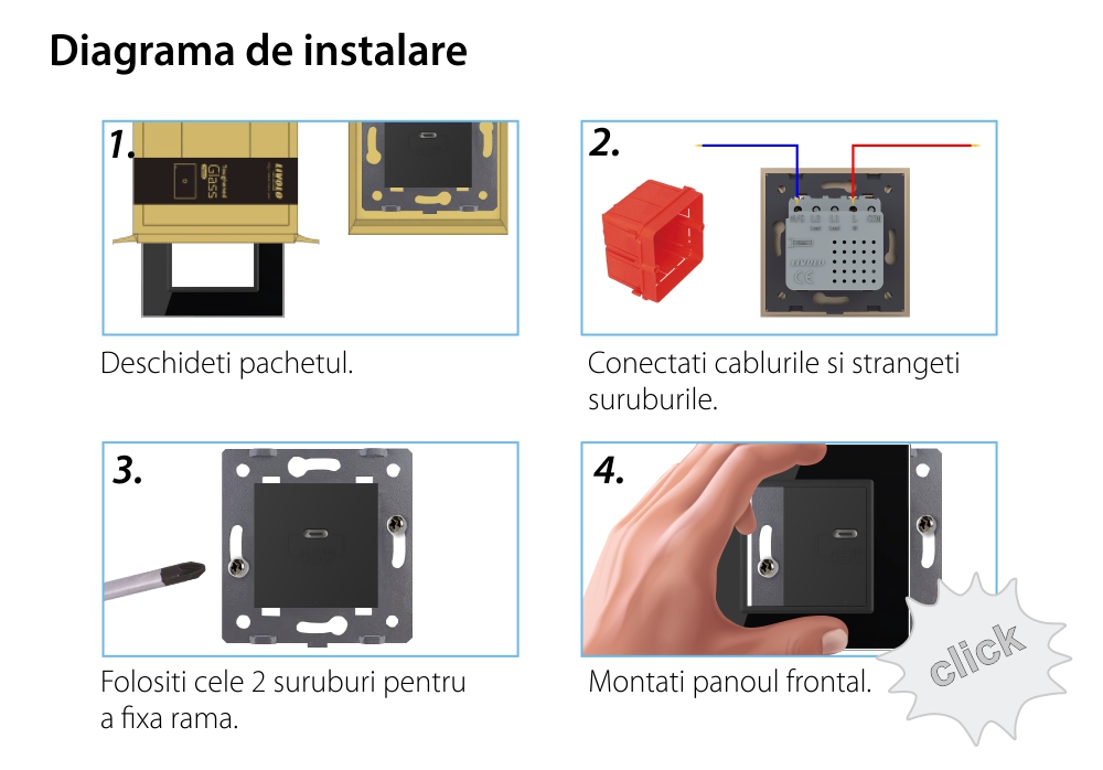 Modul Priza USB Tip C Livolo – Serie Noua