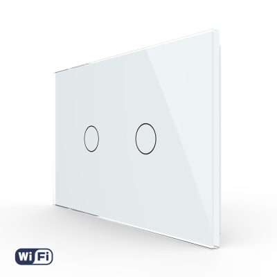 Intrerupator Dublu Wi-Fi cu Touch LIVOLO, standard Italian – Serie Noua