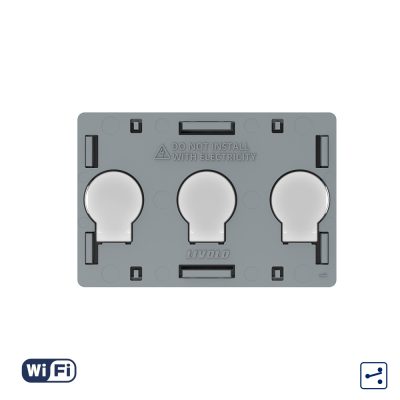 Modul Intrerupator Triplu Cap Scara / Cruce Wi-Fi cu Touch LIVOLO, standard italian – Serie Noua