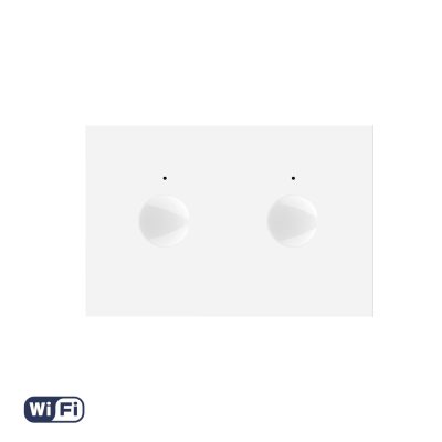 Modul Intrerupator Dublu WIFI cu Touch LIVOLO, standard italian – Serie Noua, Alb