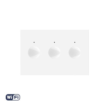 Modul Intrerupator Triplu WIFI cu Touch LIVOLO, standard italian – Serie Noua, Alb