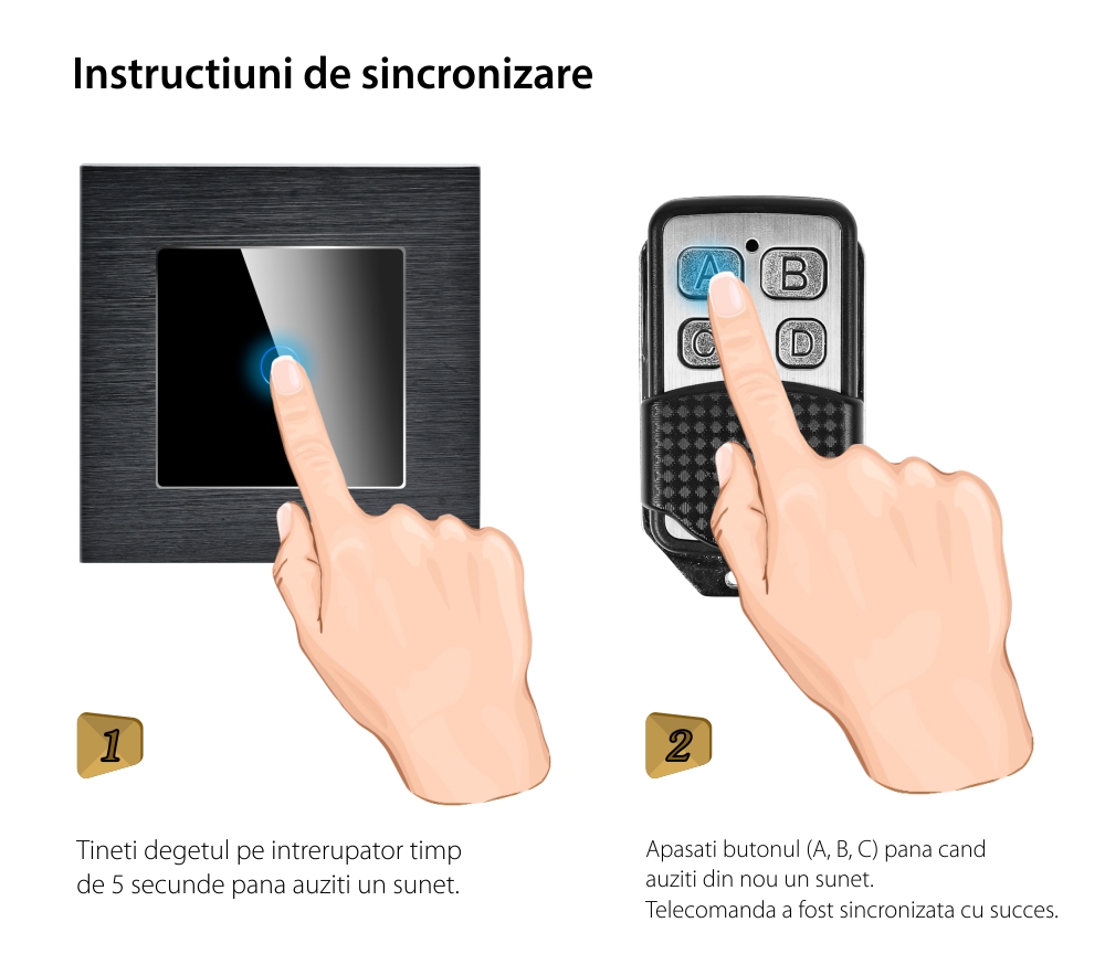 Telecomanda tip breloc LUXION