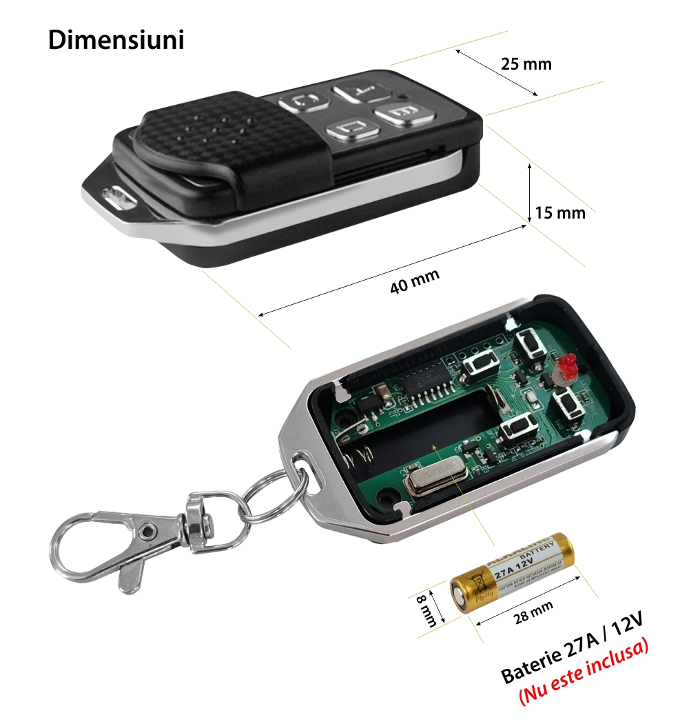 Telecomanda tip breloc LUXION