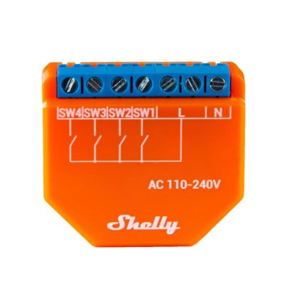 Releu inteligent Shelly Plus I4, Programari, Control aplicatie, 4 Canale