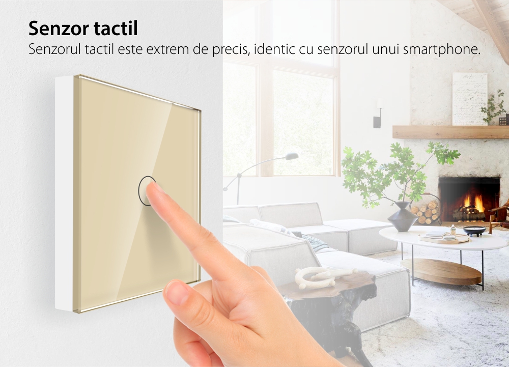 Telecomanda cu Touch Screen si 1 Canal RF433 LUXION