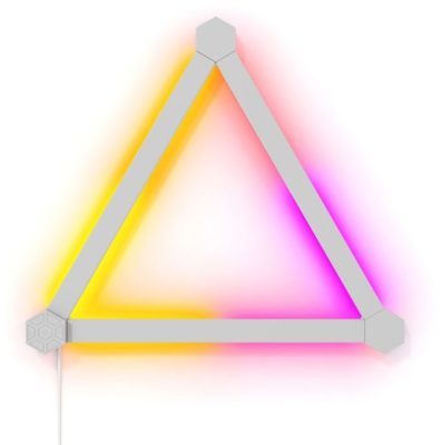 Kit extensie 3 panouri pentru Nanoleaf Lines Expansion Pack, Wi-Fi, Senzor muzica, Control vocal