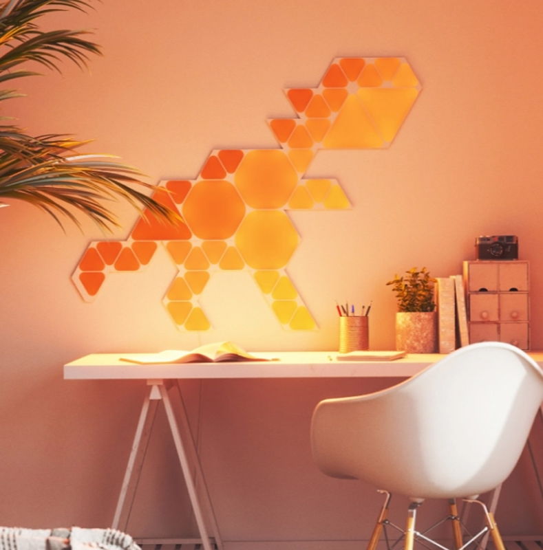 Kit extensie 3 panouri pentru Nanoleaf Shapes Hexagons, 300 Lumeni, LED, 230 V