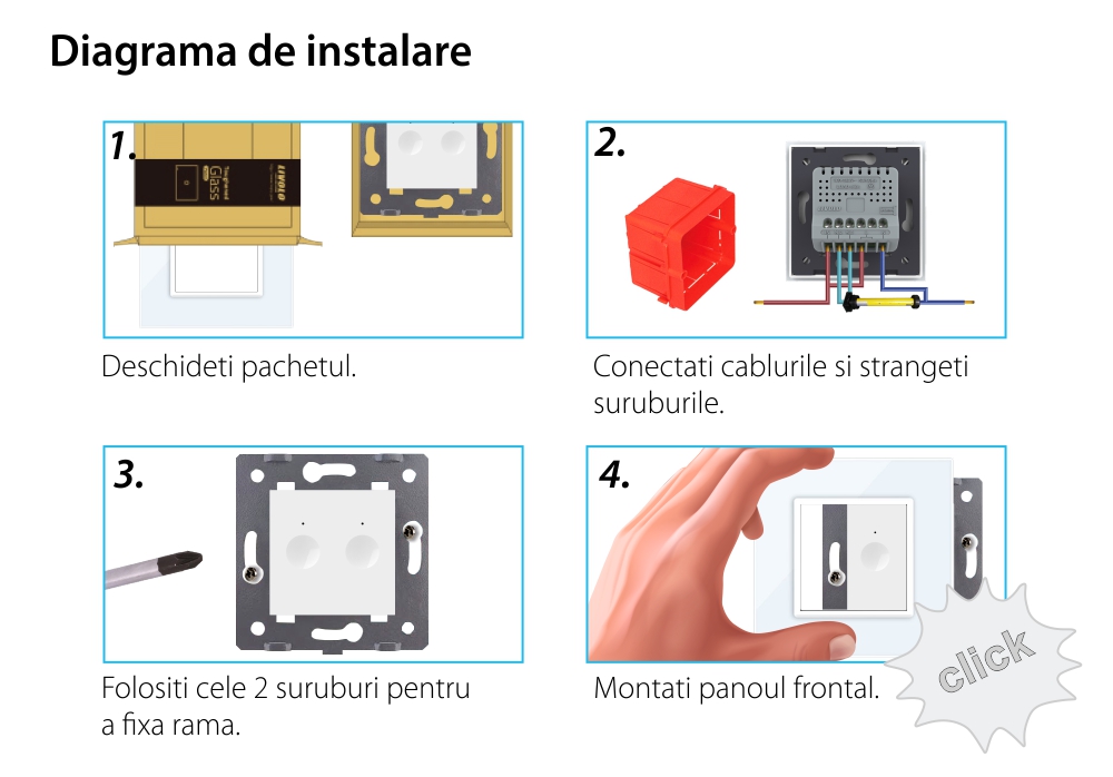 Modul Intrerupator Draperie cu Touch LIVOLO, Protocol ZigBee