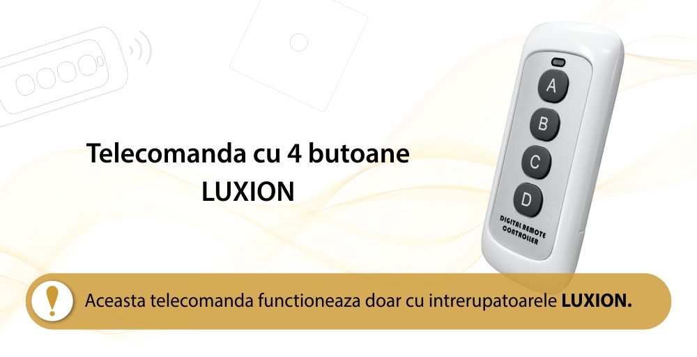 Telecomanda cu 4 Butoane LUXION