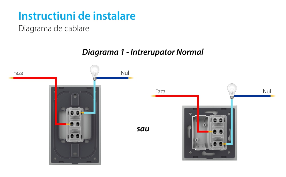 Modul Intrerupator Simplu Mecanic si Cap Scara LIVOLO