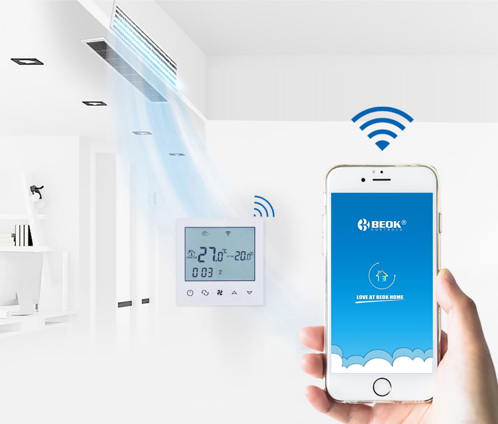 Termostat pentru aer conditionat Beok TDS21WIFI-AC4, Programare, Control aplicatie