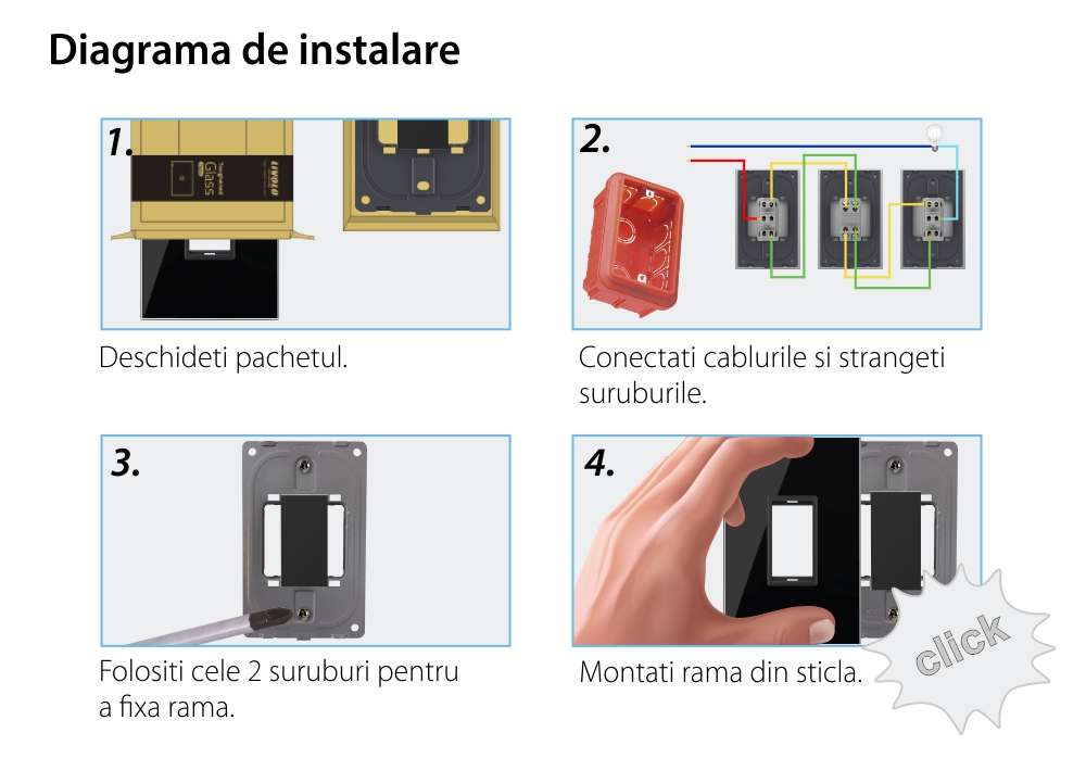 Modul Intrerupator Simplu Mecanic Cap Cruce LIVOLO