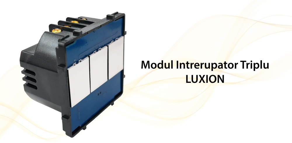 Modul Intrerupator Triplu din Silicon cu Touch LUXION