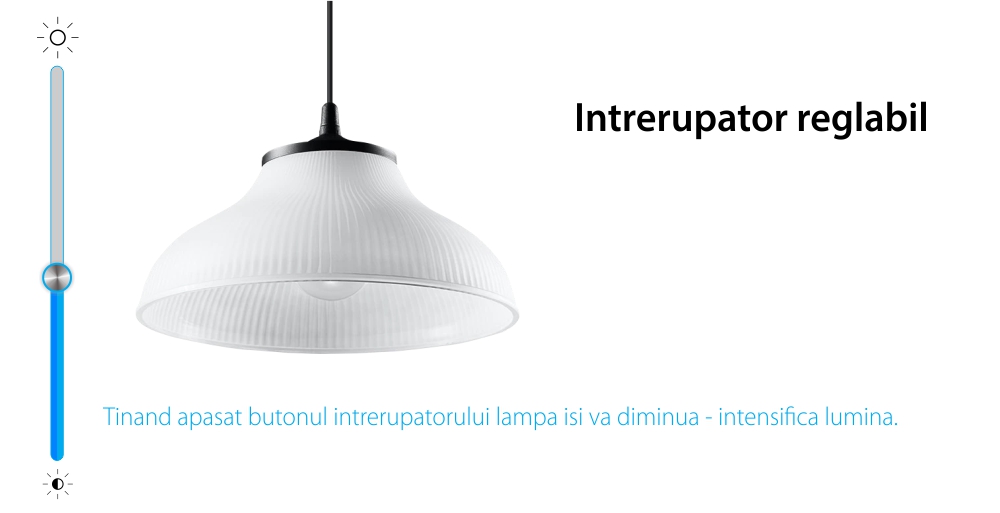 Intrerupator Dublu cu Variator LIVOLO cu Touch Din Sticla – Serie Noua