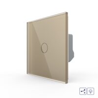 Intrerupator Simplu Cap Scara, Dimmer cu Touch LIVOLO – Serie Noua culoare aurie