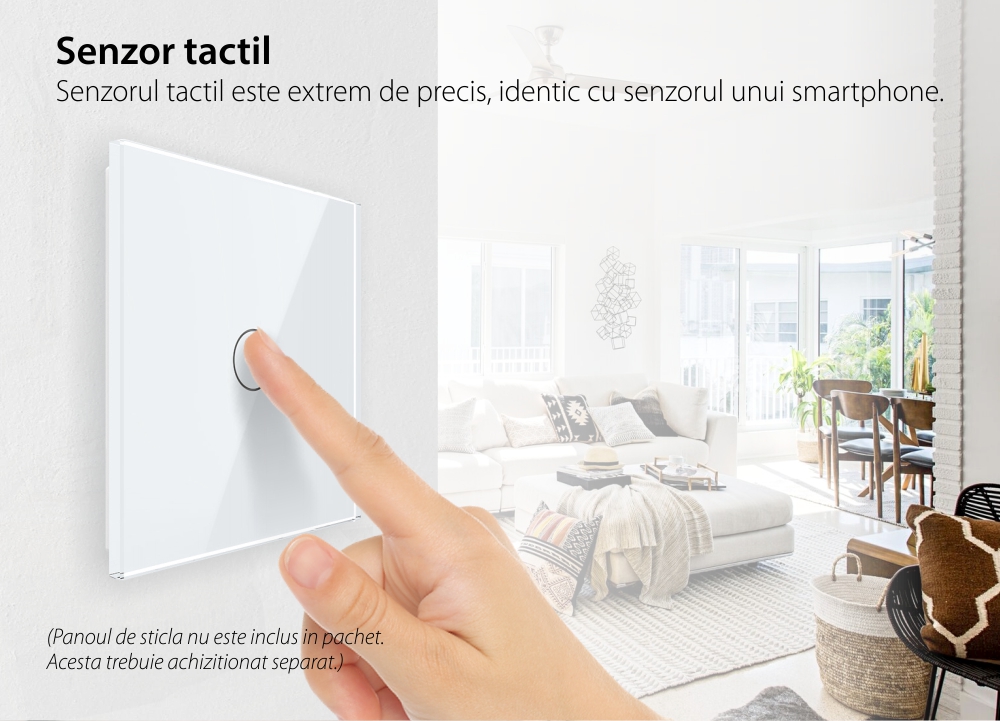 Modul Intrerupator Simplu Cap Scara, Dimmer cu Touch LIVOLO – Serie Noua