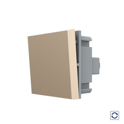 Modul Intrerupator Simplu Mecanic, 2 Module cu Reset (Revenire) LIVOLO – Serie Noua culoare aurie