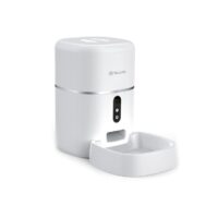 Dispenser inteligent pentru hrana animale Tellur TLL331461, Wi-Fi, Camera HD, Capacitate 4L