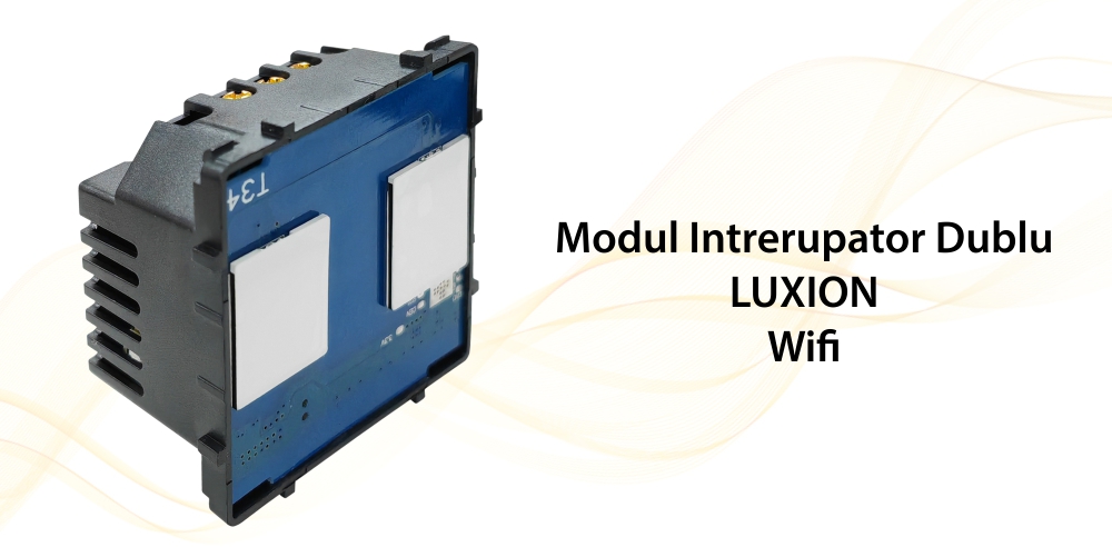 Modul Intrerupator Dublu Wi-Fi cu Touch LUXION