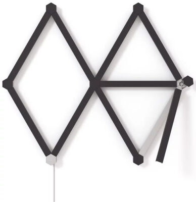 Kit Nanoleaf Lines Skin, Matte Black, 9 Bucati